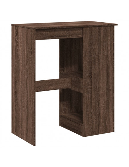 Tavolo Bar con Rastrelliera Marrone 90x47,5x103,5cm Multistrato