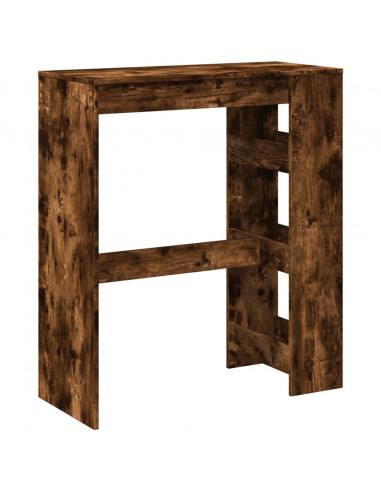 Tavolo Bar con Rastrelliera Rovere 90x40x103,5 cm Multistrato