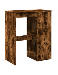 Tavolo Bar con Rastrelliera Rovere 90x47,5x103,5 cm Multistrato