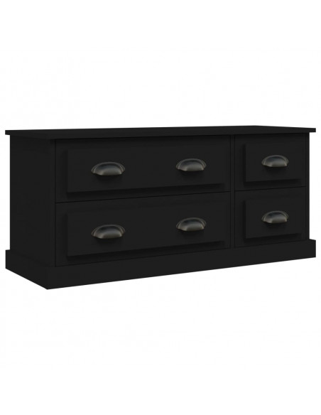 Mobile Porta TV Nero 100x35,5x45 cm in Legno Multistrato
