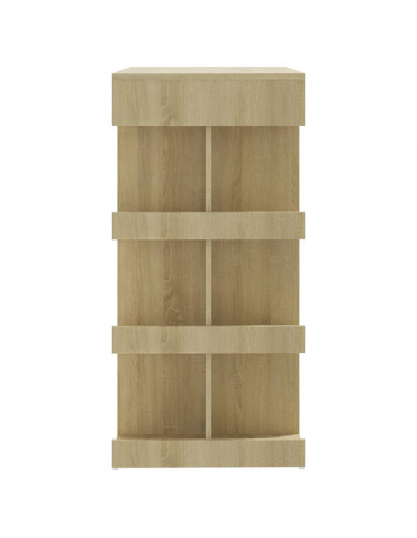 Tavolo Bar con Ripiani Rovere Sonoma 100x50x101,5 cm Truciolato
