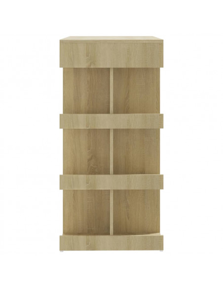 Tavolo Bar con Ripiani Rovere Sonoma 100x50x101,5 cm Truciolato