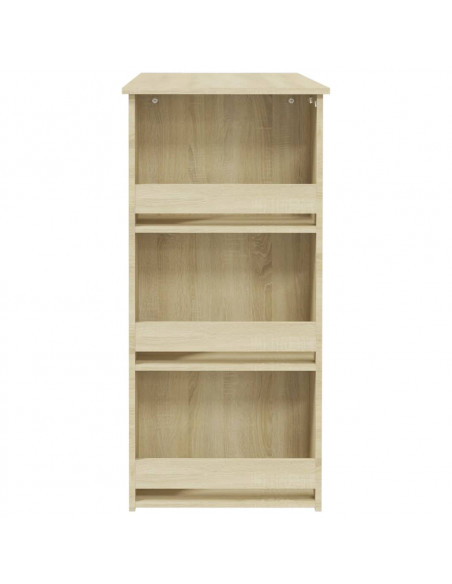 Tavolo Bar con Ripiani Rovere Sonoma 102x50x103,5 cm Truciolato