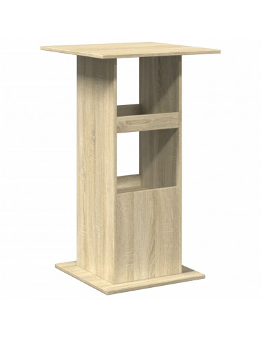 Tavolo Bar Portaoggetti Rovere Sonoma 60x60x102 cm Multistrato