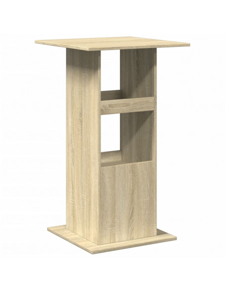 Tavolo Bar Portaoggetti Rovere Sonoma 60x60x102 cm Multistrato