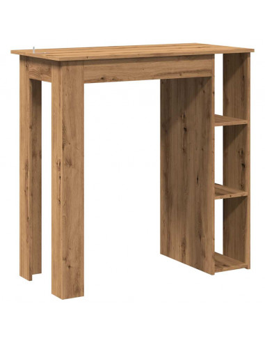 Tavolo Bar Ripiano Rovere Artigianale 102x50x103,5cm Truciolato