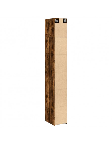 Mobile Sottile Rovere Fumo 30x42,5x225 cm in Truciolato