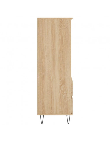 Credenza Rovere Sonoma 40x36x110 cm in Legno Multistrato