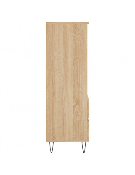 Credenza Rovere Sonoma 40x36x110 cm in Legno Multistrato