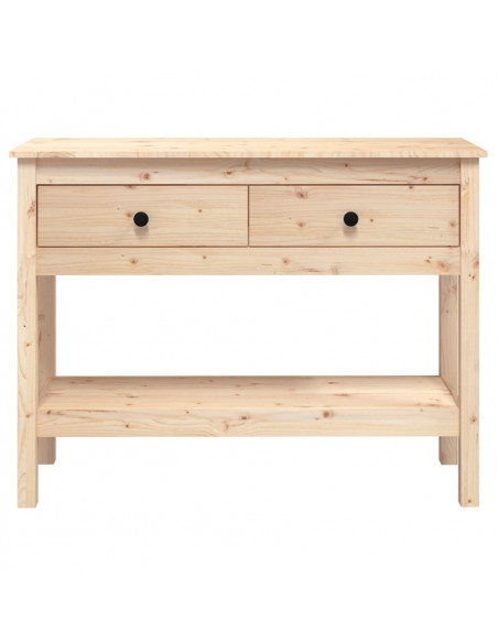 Tavolo Consolle 100x35x75 cm in Legno Massello di Pino