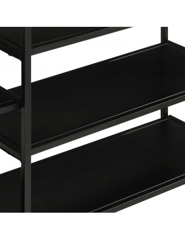 Tavolo Consolle 110x30x75cm Legno Massello Mango Grezzo e Ferro
