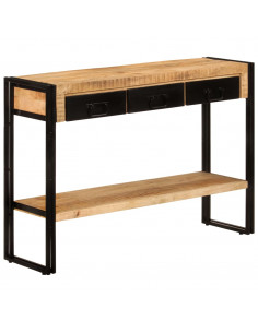 Tavolo Consolle 110x30x76 cm in Legno Massello di Mango