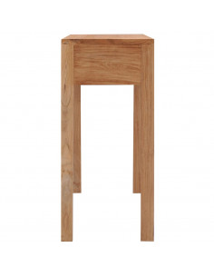 Tavolo Consolle 110x35x75 cm in Legno Massello di Teak