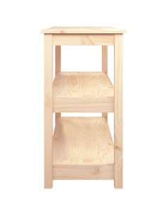 Tavolo Consolle 110x40x74 cm in Legno Massello di Pino