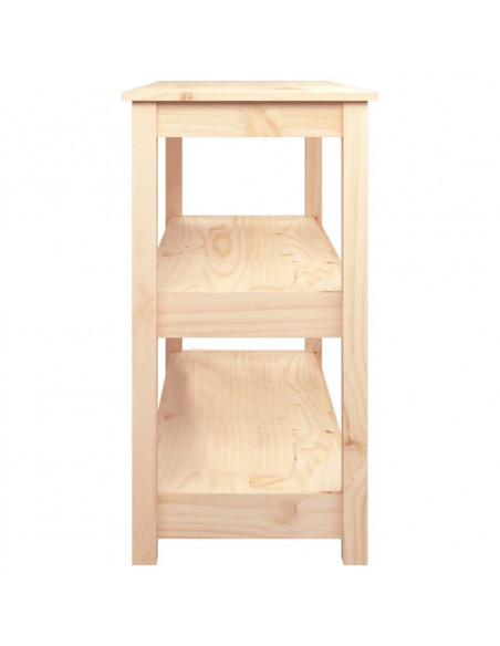 Tavolo Consolle 110x40x74 cm in Legno Massello di Pino