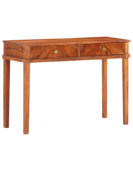 Tavolo Consolle 110x40x76 cm in Legno Massello di Acacia
