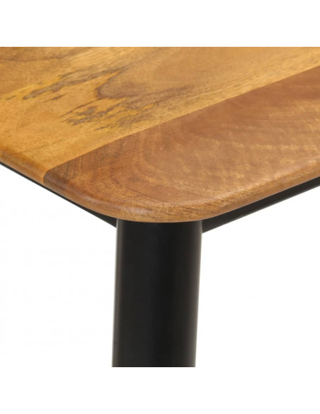 Tavolo Consolle 110x40x76 cm in Legno Massello di Mango e Ferro