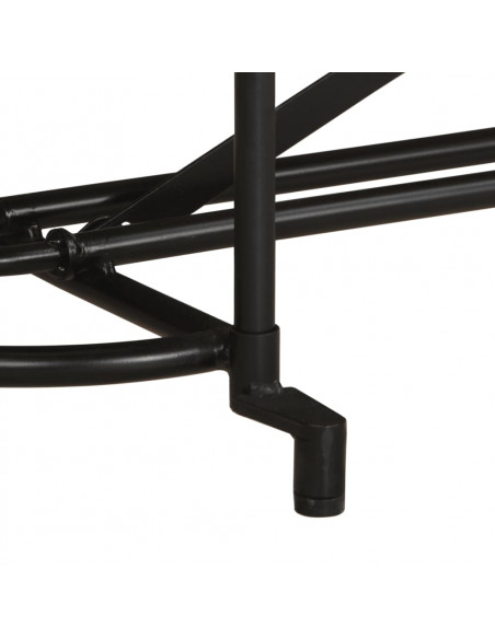 Tavolo Consolle 110x42x76 cm in Legno Massello Grezzo di Mango