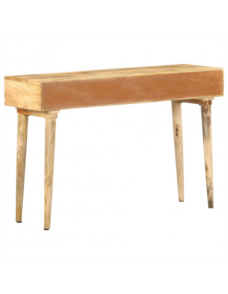 Tavolo Consolle 115x35x76 cm in Legno Massello di Mango