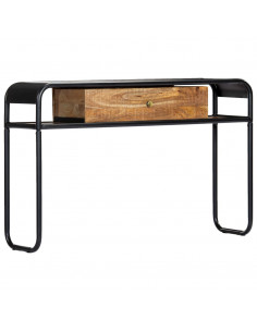 Tavolo Consolle 118x30x75 cm in Legno Massello di Mango