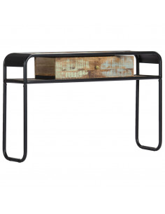 Tavolo Consolle 118x30x75 cm in Legno Massello di Recupero