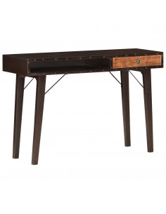 Tavolo Consolle 118x35x76 cm in Legno Massello di Recupero