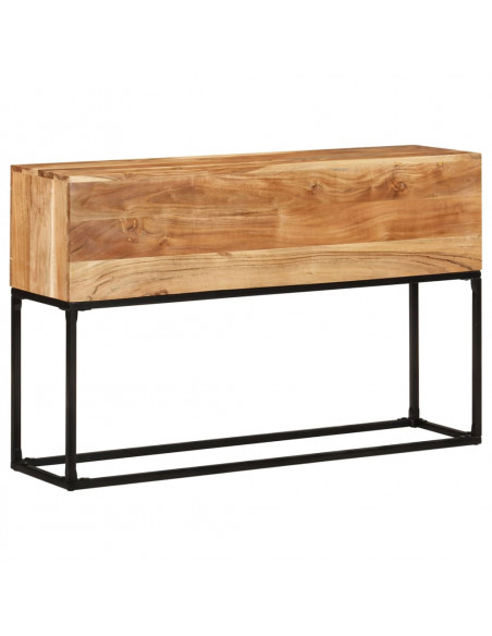 Tavolo Consolle 120x30x75 cm in Legno Massello di Acacia
