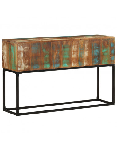 Tavolo Consolle 120x30x75 cm in Legno Massello di Recupero