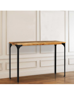 Tavolo Consolle 120x35x76 cm Legno Massello di Recupero