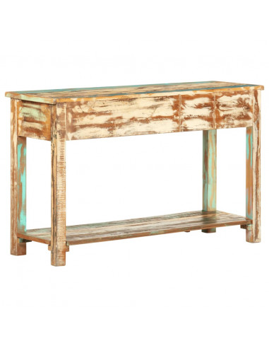 Tavolo Consolle 120x40x75 cm in Legno Massello di Recupero