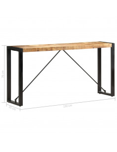 Tavolo Consolle 150x35x76 cm in Legno Massello di Mango