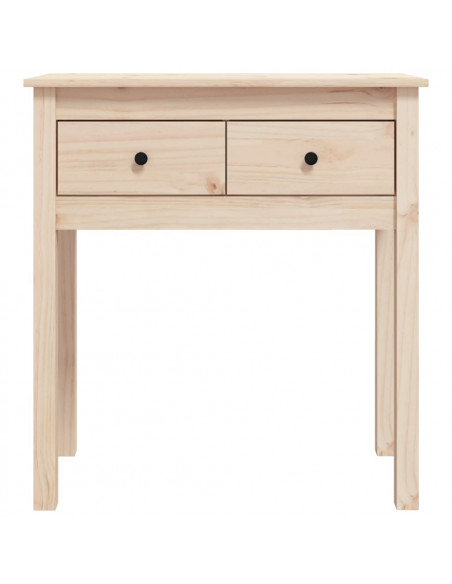 Tavolo Consolle 70x35x75 cm in Legno Massello di Pino