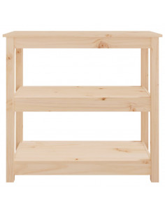 Tavolo Consolle 80x40x74 cm in Legno Massello di Pino