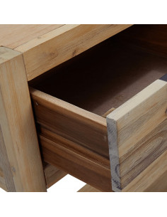 Tavolo Consolle 82x33x73 cm in Legno Massello di Acacia