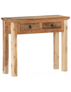 Tavolo Consolle 90,5x30x75cm in Legno di Acacia e di Recupero