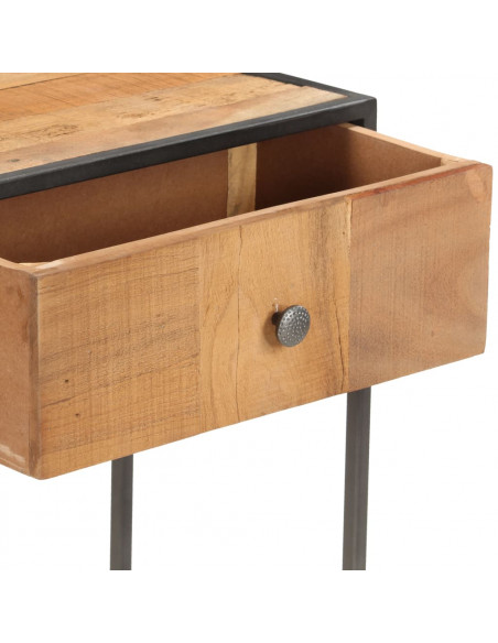 Tavolo Consolle 90x30x75 cm in Legno Massello di Recupero