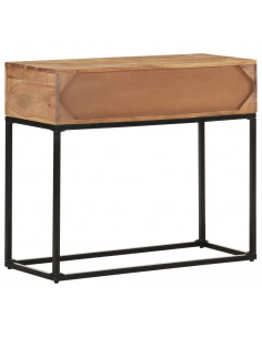 Tavolo Consolle 90x35x76 cm in Legno Massello d'Acacia