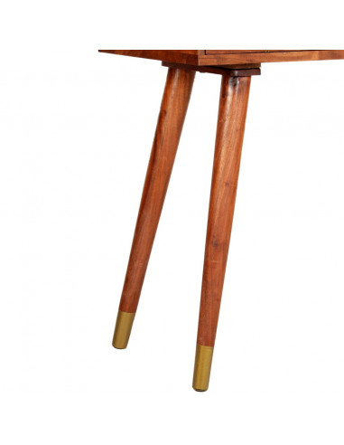 Tavolo Consolle 90x35x76 cm Legno Massello d'Acacia