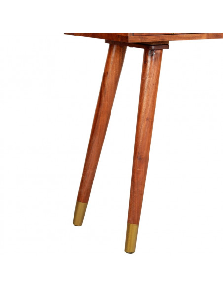 Tavolo Consolle 90x35x76 cm Legno Massello d'Acacia