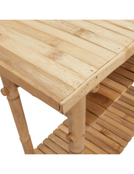 Tavolo Consolle 90x37x75 cm in Bambù