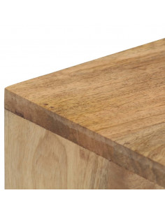 Tavolo Consolle 90x45x75 cm in Legno Massello di Mango