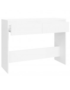 Tavolo Consolle Bianco 100x35x76,5 cm in Truciolato