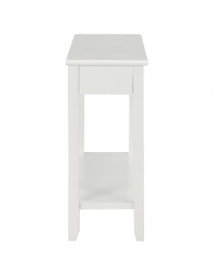 Tavolo Consolle Bianco 110x35x80 cm in Legno