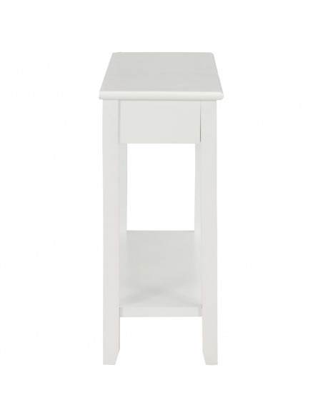 Tavolo Consolle Bianco 110x35x80 cm in Legno