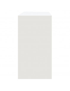 Tavolo Consolle Bianco 89x41x76,5 cm in Acciaio