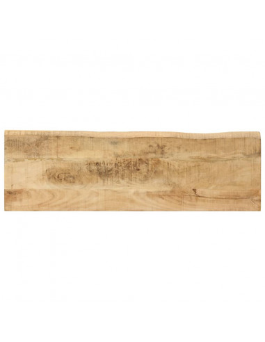 Tavolo Consolle Bordi Vivi 105x33x76 cm Legno Massello di Mango