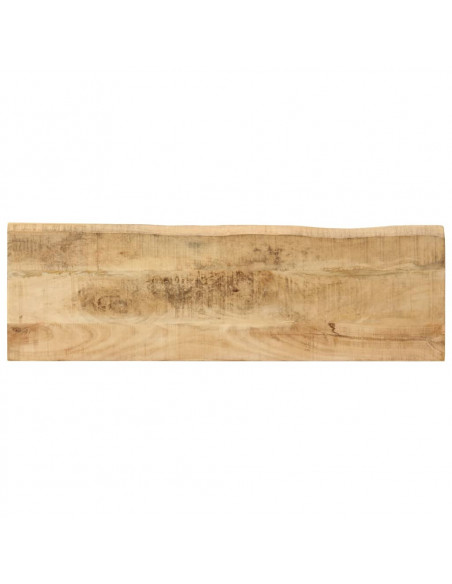 Tavolo Consolle Bordi Vivi 105x33x76 cm Legno Massello di Mango