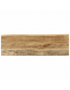 Tavolo Consolle Bordi Vivi 105x33x76 cm Legno Massello di Mango
