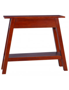 Tavolo Consolle Classico Marrone 90x30x75 cm Massello di Mogano