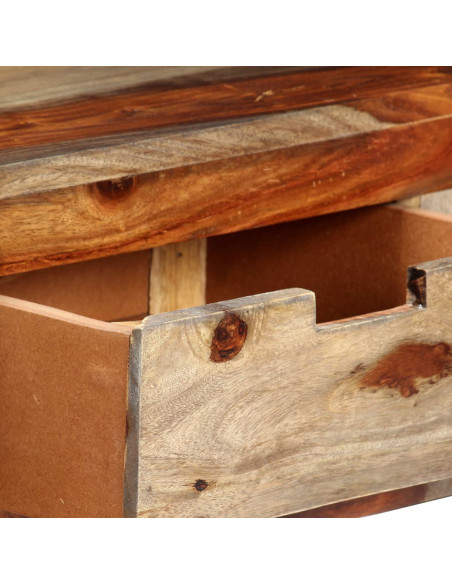 Tavolo Consolle con 3 Cassetti 120x30x75 cm Legno di Sheesham